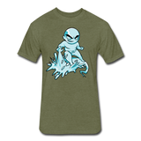 Character #62 Fitted Cotton/Poly T-Shirt by Next Level - heather military green
