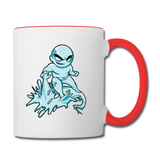 Character #62 Contrast Coffee Mug - white/red