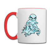 Character #62 Contrast Coffee Mug - white/red
