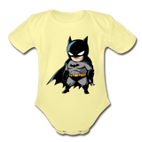 Character #22 Organic Short Sleeve Baby Bodysuit - washed yellow