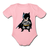 Character #22 Organic Short Sleeve Baby Bodysuit - light pink