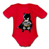 Character #22 Organic Short Sleeve Baby Bodysuit - red