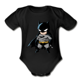 Character #22 Organic Short Sleeve Baby Bodysuit - black