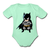 Character #22 Organic Short Sleeve Baby Bodysuit - light mint