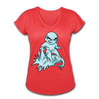 Character #62 Women's Tri-Blend V-Neck T-Shirt - heather red