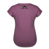 Character #62 Women's Tri-Blend V-Neck T-Shirt - heather plum