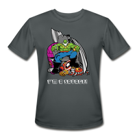 Character #63 Men’s Moisture Wicking Performance T-Shirt - charcoal