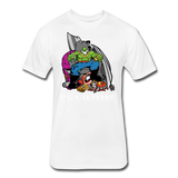 Character #63 Fitted Cotton/Poly T-Shirt by Next Level - white