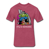 Character #63 Fitted Cotton/Poly T-Shirt by Next Level - heather burgundy