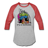 Character #63 Baseball T-Shirt - heather gray/red