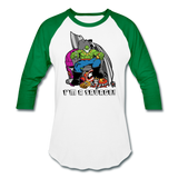 Character #63 Baseball T-Shirt - white/kelly green