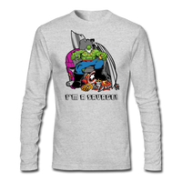 Character #63 Men's Long Sleeve T-Shirt by Next Level - heather gray