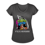 Character #63 Women's Tri-Blend V-Neck T-Shirt - deep heather