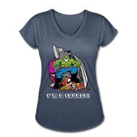 Character #63 Women's Tri-Blend V-Neck T-Shirt - navy heather