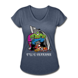 Character #63 Women's Tri-Blend V-Neck T-Shirt - navy heather