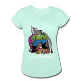 Character #63 Women's Tri-Blend V-Neck T-Shirt - mint