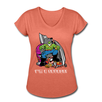 Character #63 Women's Tri-Blend V-Neck T-Shirt - heather bronze