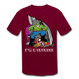 Character #63 Kids' Moisture Wicking Performance T-Shirt - burgundy