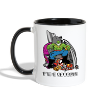 Character #63 Contrast Coffee Mug - white/black