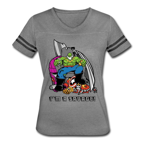 Character #63 Women’s Vintage Sport T-Shirt - heather gray/charcoal