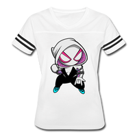 Character #64 Women’s Vintage Sport T-Shirt - white/black