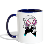 Character #64 Contrast Coffee Mug - white/cobalt blue