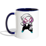 Character #64 Contrast Coffee Mug - white/cobalt blue