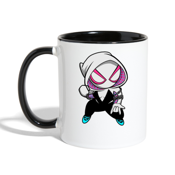 Character #64 Contrast Coffee Mug - white/black
