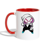 Character #64 Contrast Coffee Mug - white/red