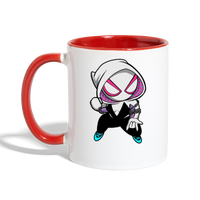 Character #64 Contrast Coffee Mug - white/red
