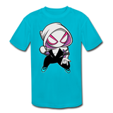 Character #64 Kids' Moisture Wicking Performance T-Shirt - turquoise