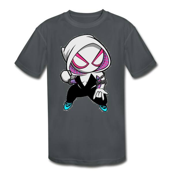 Character #64 Kids' Moisture Wicking Performance T-Shirt - charcoal
