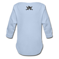 Character #64 Organic Long Sleeve Baby Bodysuit - sky