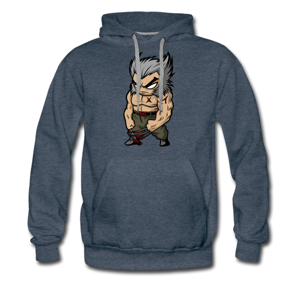 Character #65 Men’s Premium Hoodie - heather denim