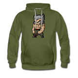 Character #65 Men’s Premium Hoodie - olive green