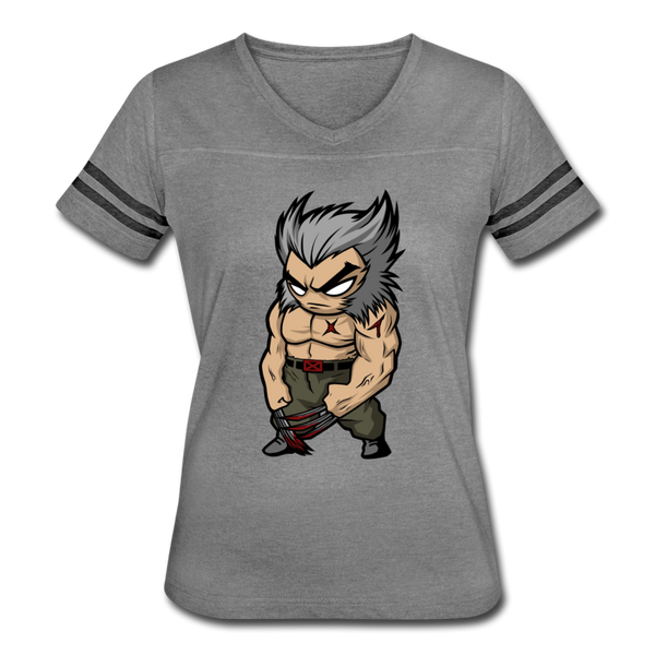 Character #65 Women’s Vintage Sport T-Shirt - heather gray/charcoal