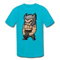 Character #65 Kids' Moisture Wicking Performance T-Shirt - turquoise