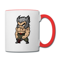 Character #65 Contrast Coffee Mug - white/red