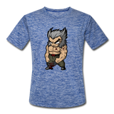 Character #65 Men’s Moisture Wicking Performance T-Shirt - heather blue