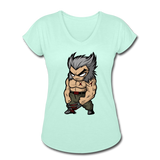 Character #65 Women's Tri-Blend V-Neck T-Shirt - mint