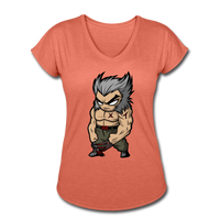 Character #65 Women's Tri-Blend V-Neck T-Shirt - heather bronze