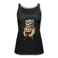 Character #65 Women’s Premium Tank Top - charcoal gray