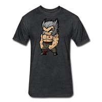 Character #65 Fitted Cotton/Poly T-Shirt by Next Level - heather black