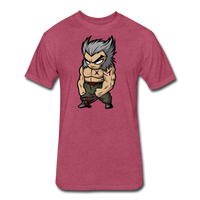 Character #65 Fitted Cotton/Poly T-Shirt by Next Level - heather burgundy