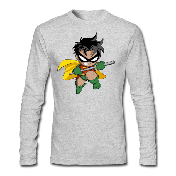 Character #66 Men's Long Sleeve T-Shirt by Next Level - heather gray