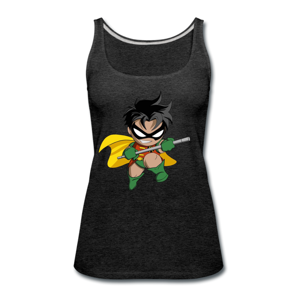 Character #66 Women’s Premium Tank Top - charcoal gray