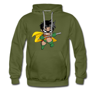 Character #66 Men’s Premium Hoodie - olive green