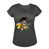 Character #66 Women's Tri-Blend V-Neck T-Shirt - deep heather