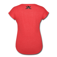 Character #66 Women's Tri-Blend V-Neck T-Shirt - heather red
