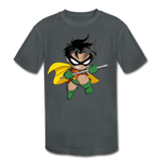 Character #66 Kids' Moisture Wicking Performance T-Shirt - charcoal